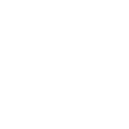 Robot Face Emblem Logo #ffffff