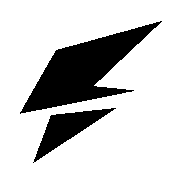 Lightning Bolt Robot Logo