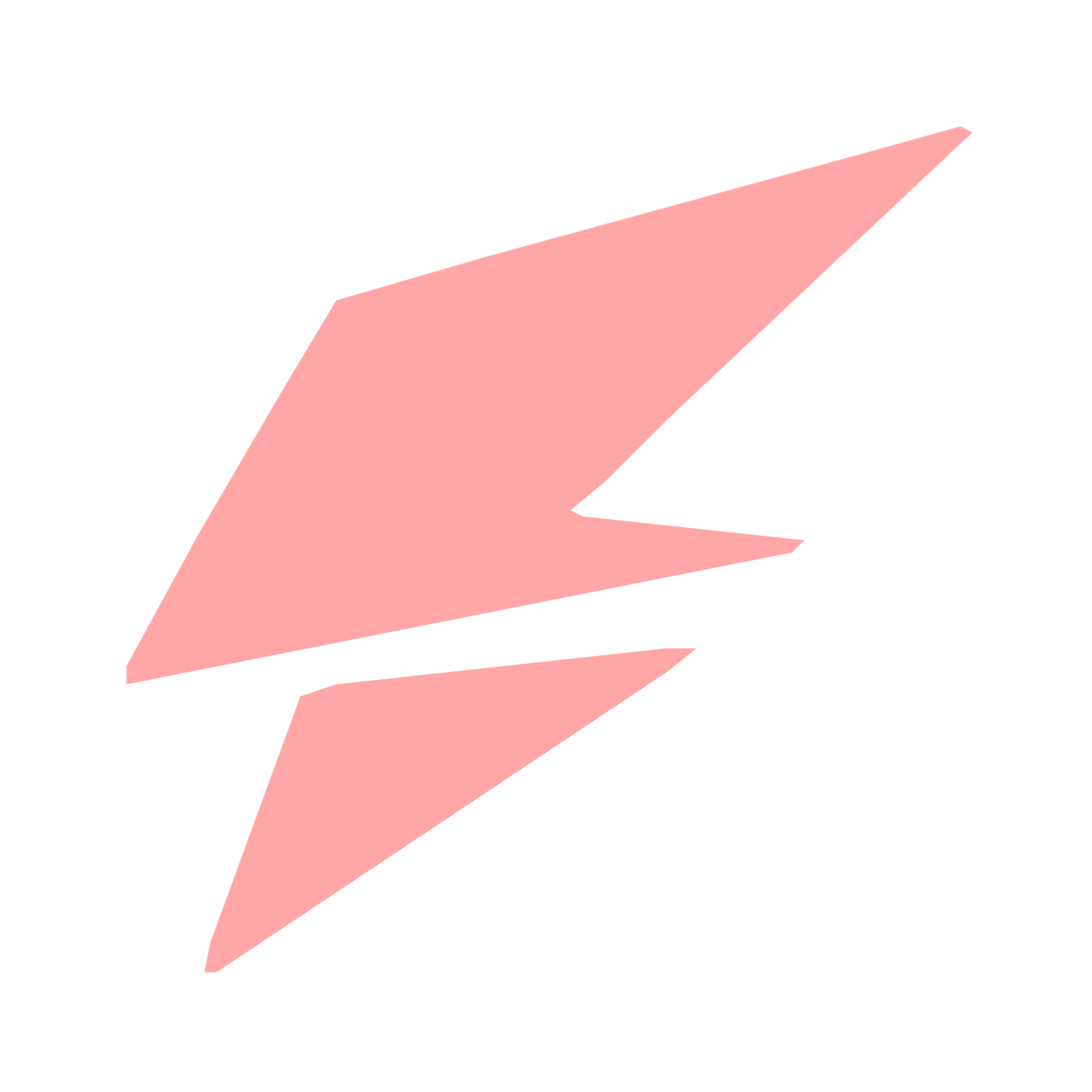 Lightning Bolt Robot Logo #ffa6a6