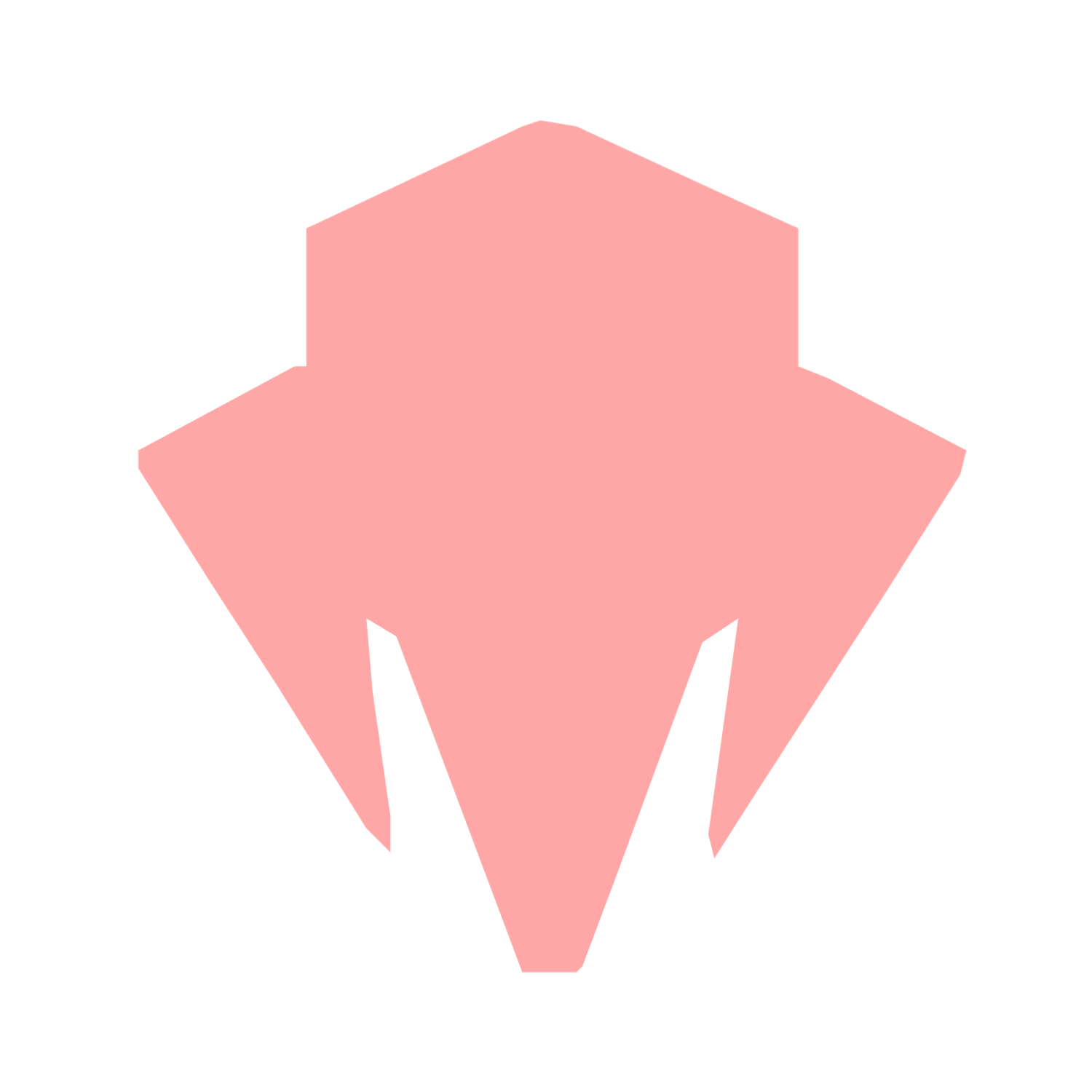 Robot Helmet Mask Logo #ffa6a6