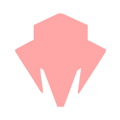 Robot Helmet Mask Logo #ffa6a6