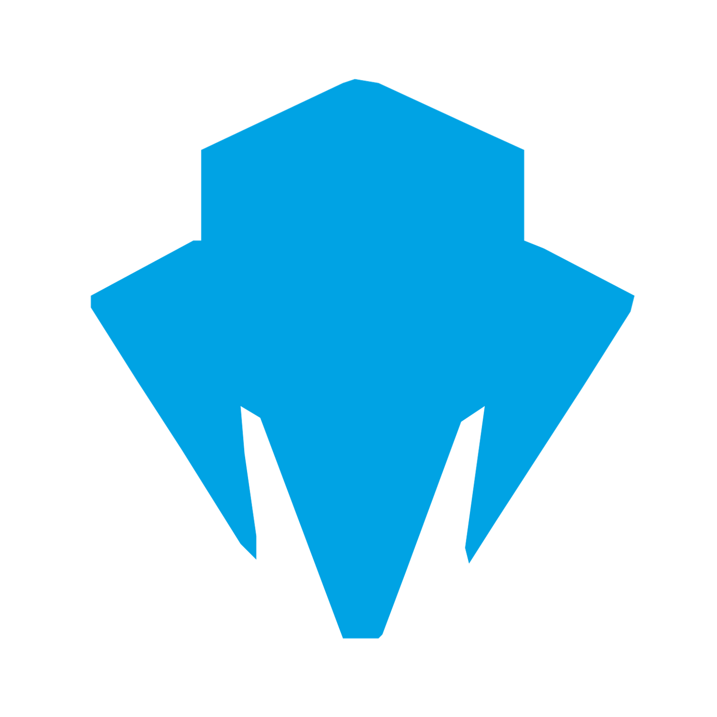 Robot Helmet Mask Logo #00a3e4
