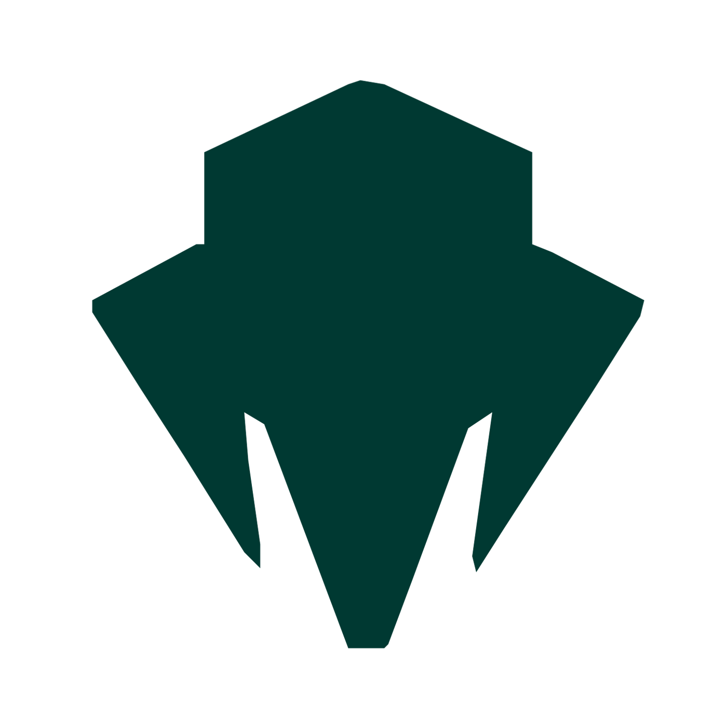 Robot Helmet Mask Logo #003932