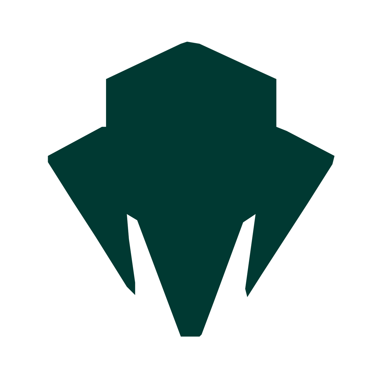 Robot Helmet Mask Logo #003932
