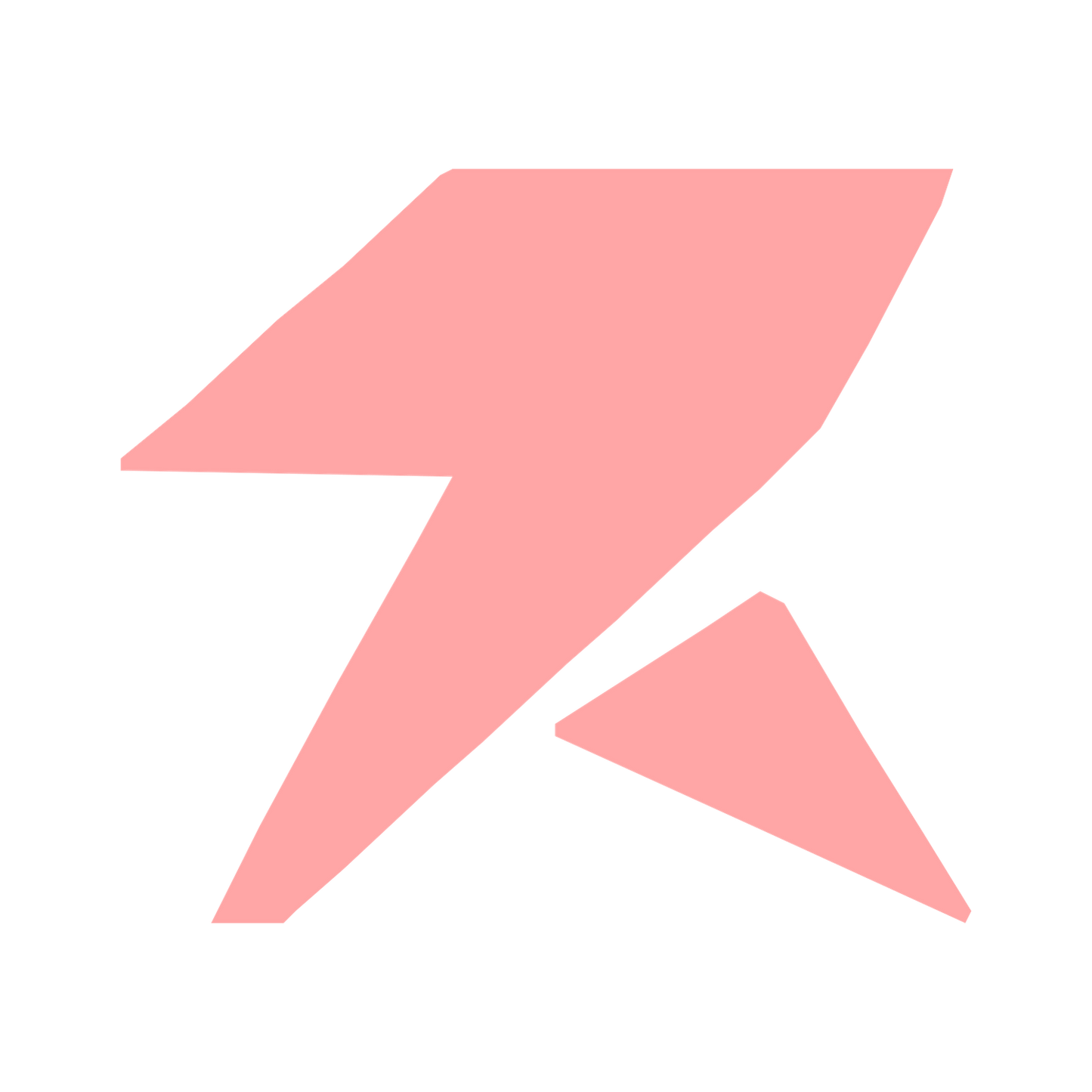 Lightning Bolt Robot Logo #ffa6a6