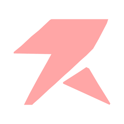 Lightning Bolt Robot Logo #ffa6a6