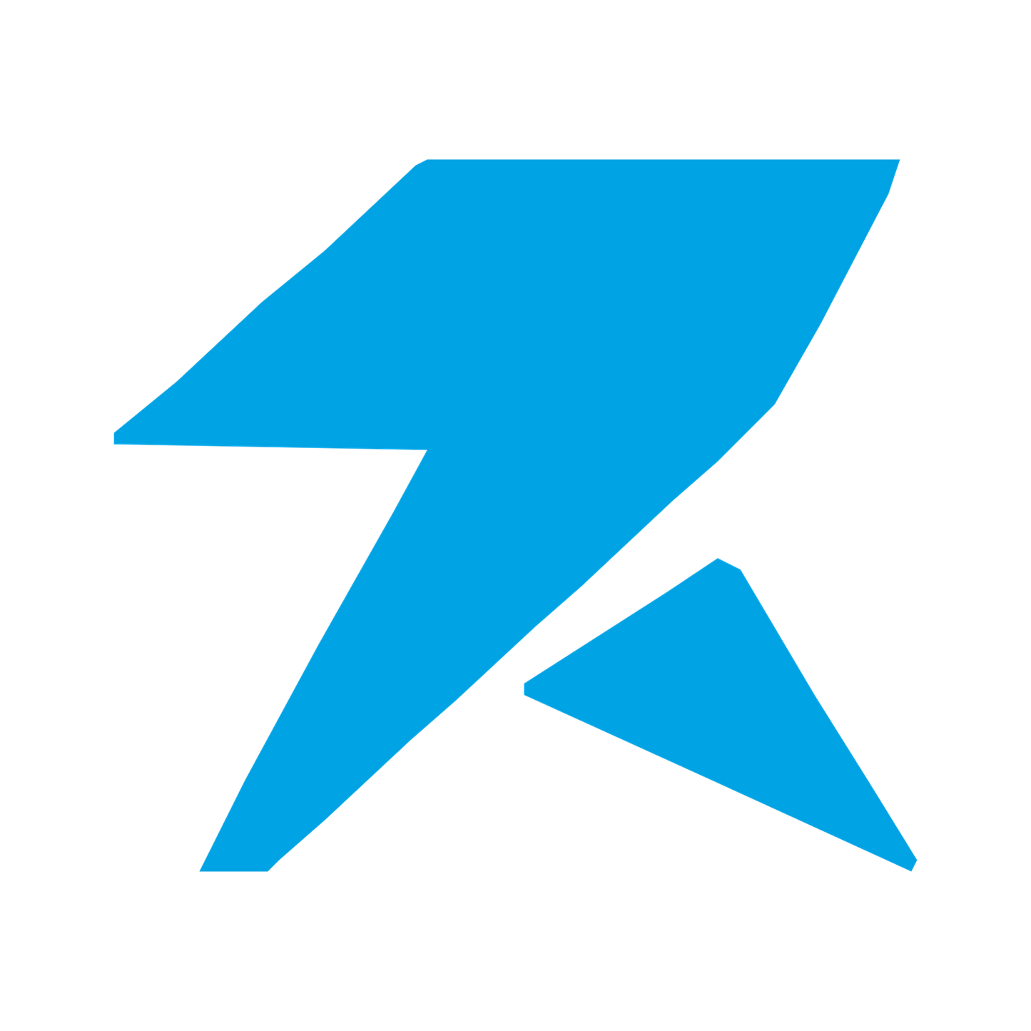 Lightning Bolt Robot Logo #00a3e4
