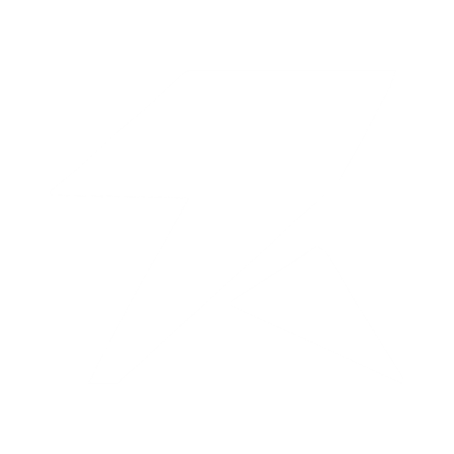 Lightning Bolt Robot Logo #ffffff