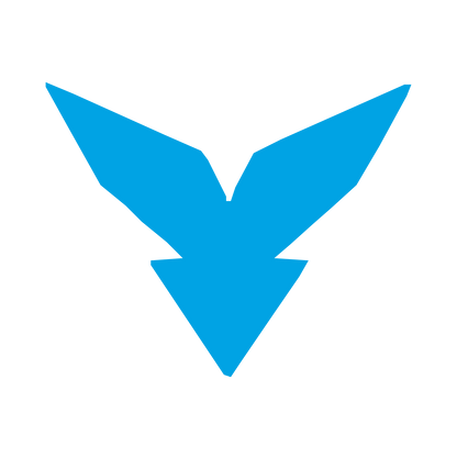 Robot Wings Arrow Logo #00a3e4