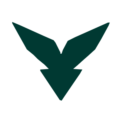 Robot Wings Arrow Logo #003932
