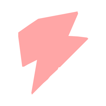 Lightning Bolt Robot Logo #ffa6a6