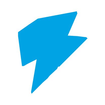 Lightning Bolt Robot Logo #00a3e4