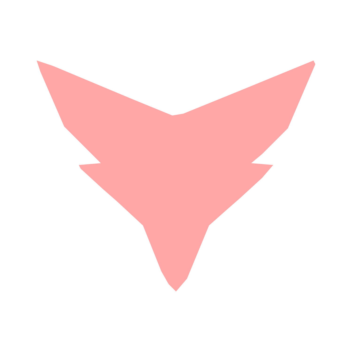 Robot Face Emblem Logo #ffa6a6