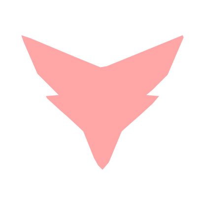 Robot Face Emblem Logo #ffa6a6