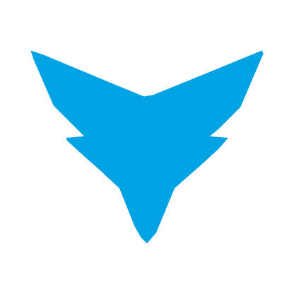 Robot Face Emblem Logo #00a3e4