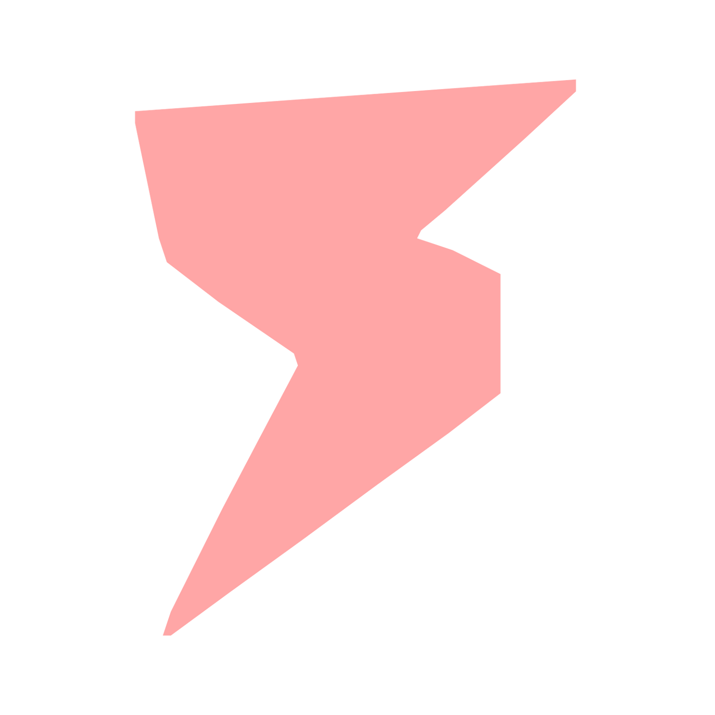 Lightning Bolt Robot Logo #ffa6a6