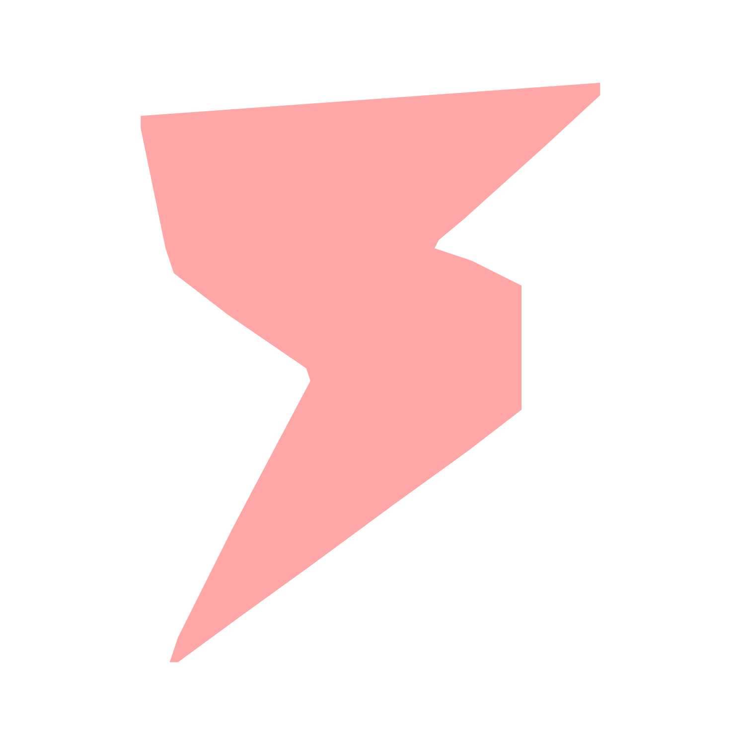 Lightning Bolt Robot Logo #ffa6a6