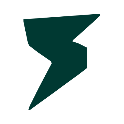 Lightning Bolt Robot Logo #003932