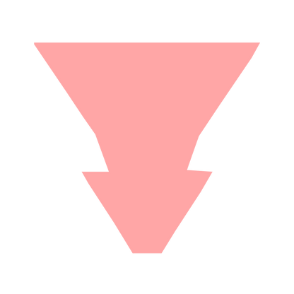 Stacked Arrows Down Logo #ffa6a6