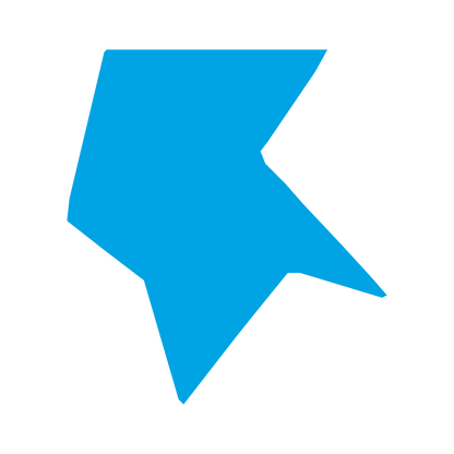 Robot Arrow Head Logo #00a3e4