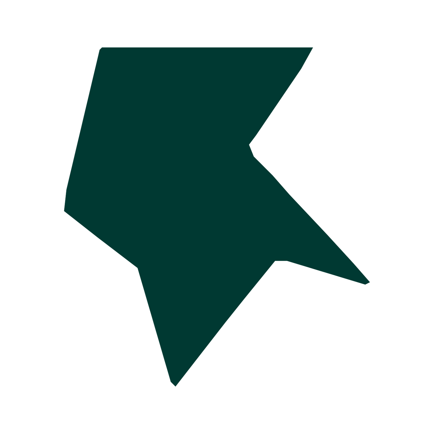 Robot Arrow Head Logo #003932