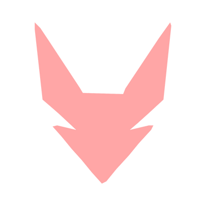 Robot Fox Face Logo #ffa6a6