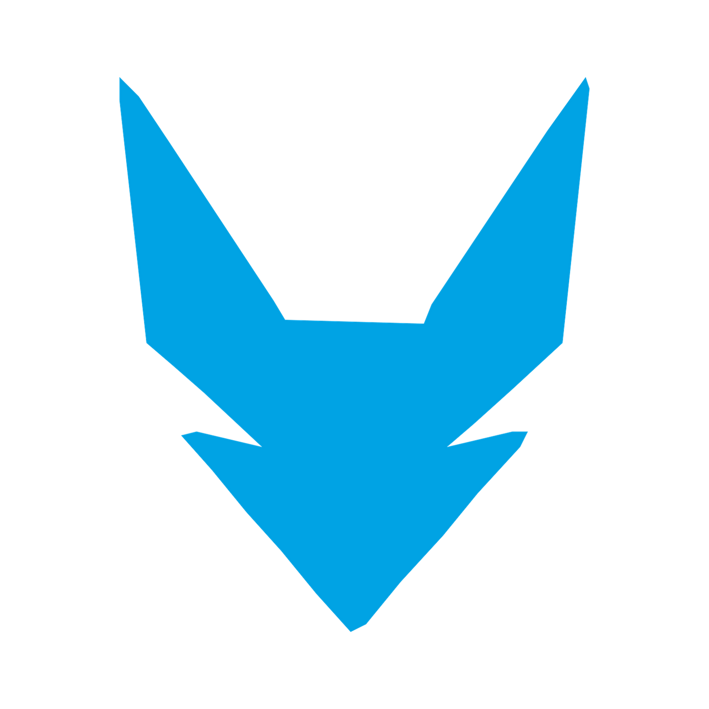 Robot Fox Face Logo #00a3e4