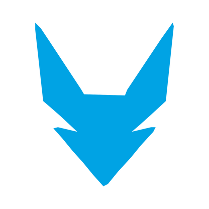 Robot Fox Face Logo #00a3e4