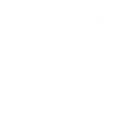 Robot Fox Face Logo #ffffff