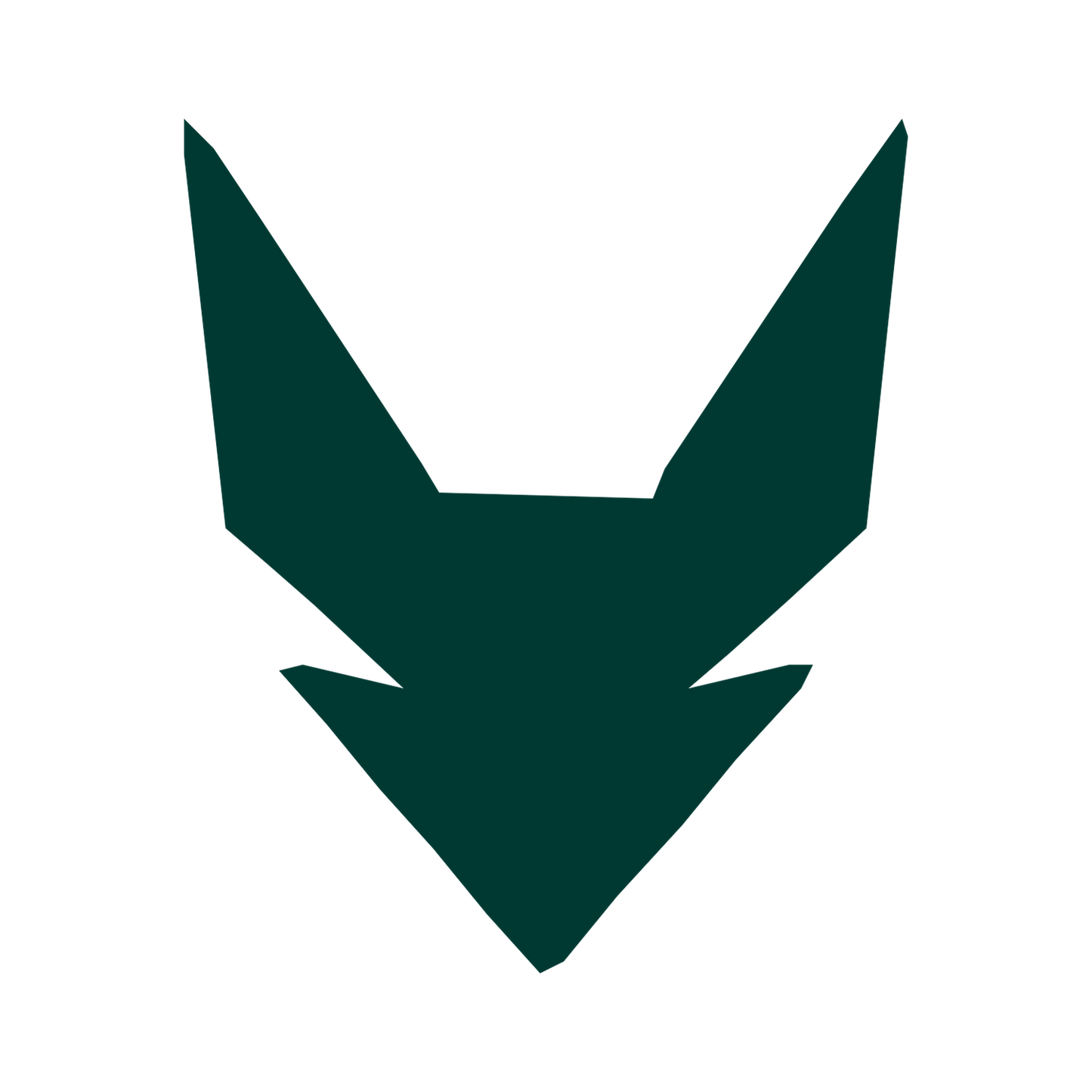 Robot Fox Face Logo #003932