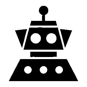 Bold Geometric Robot Logo