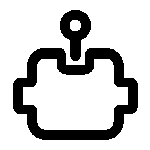Monoline Robot Body Logo