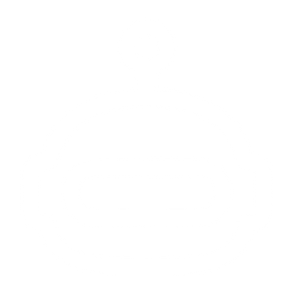 Monoline Robot Head Logo #ffffff