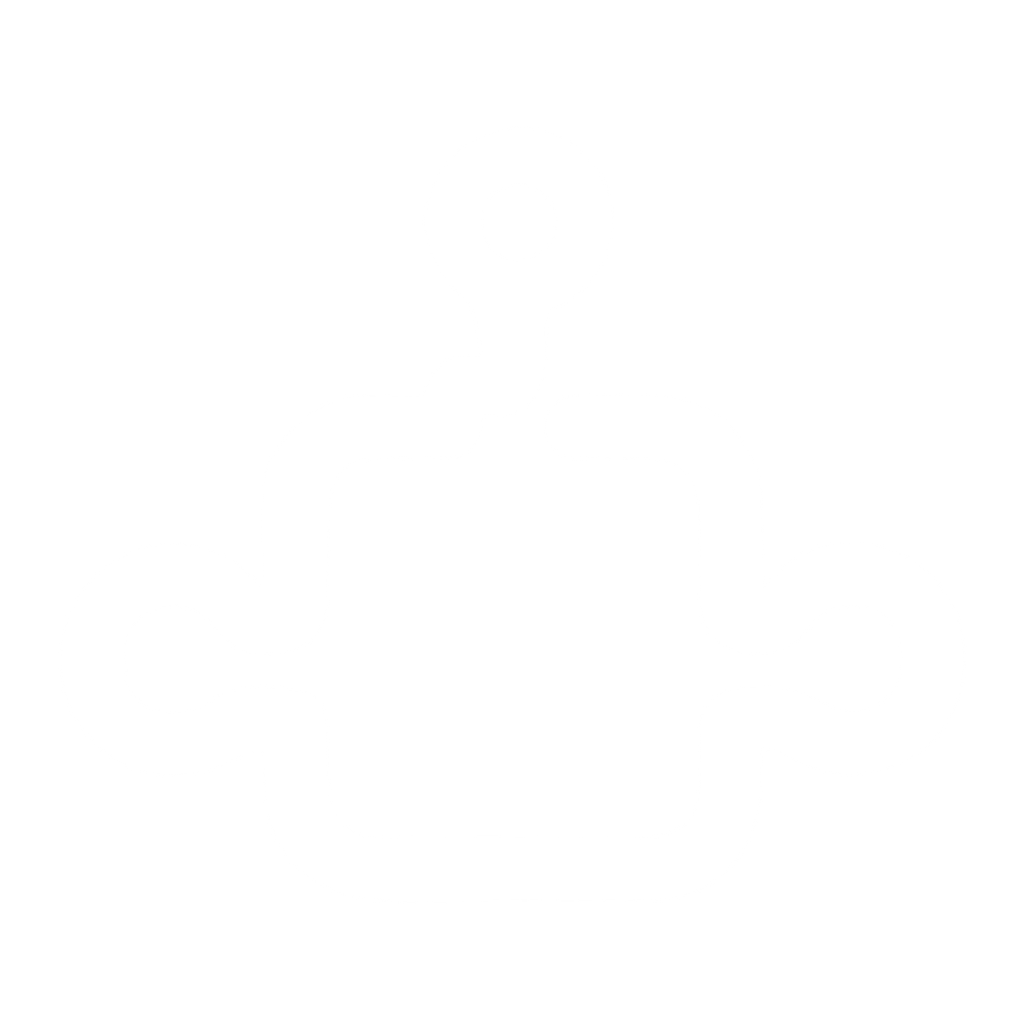 Monoline Robot Head Logo #ffffff