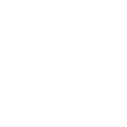 Monoline Robot Head Logo #ffffff