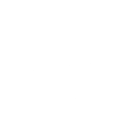 Negative Space Robot Logo #ffffff