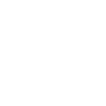 Negative Space Robot Logo #ffffff