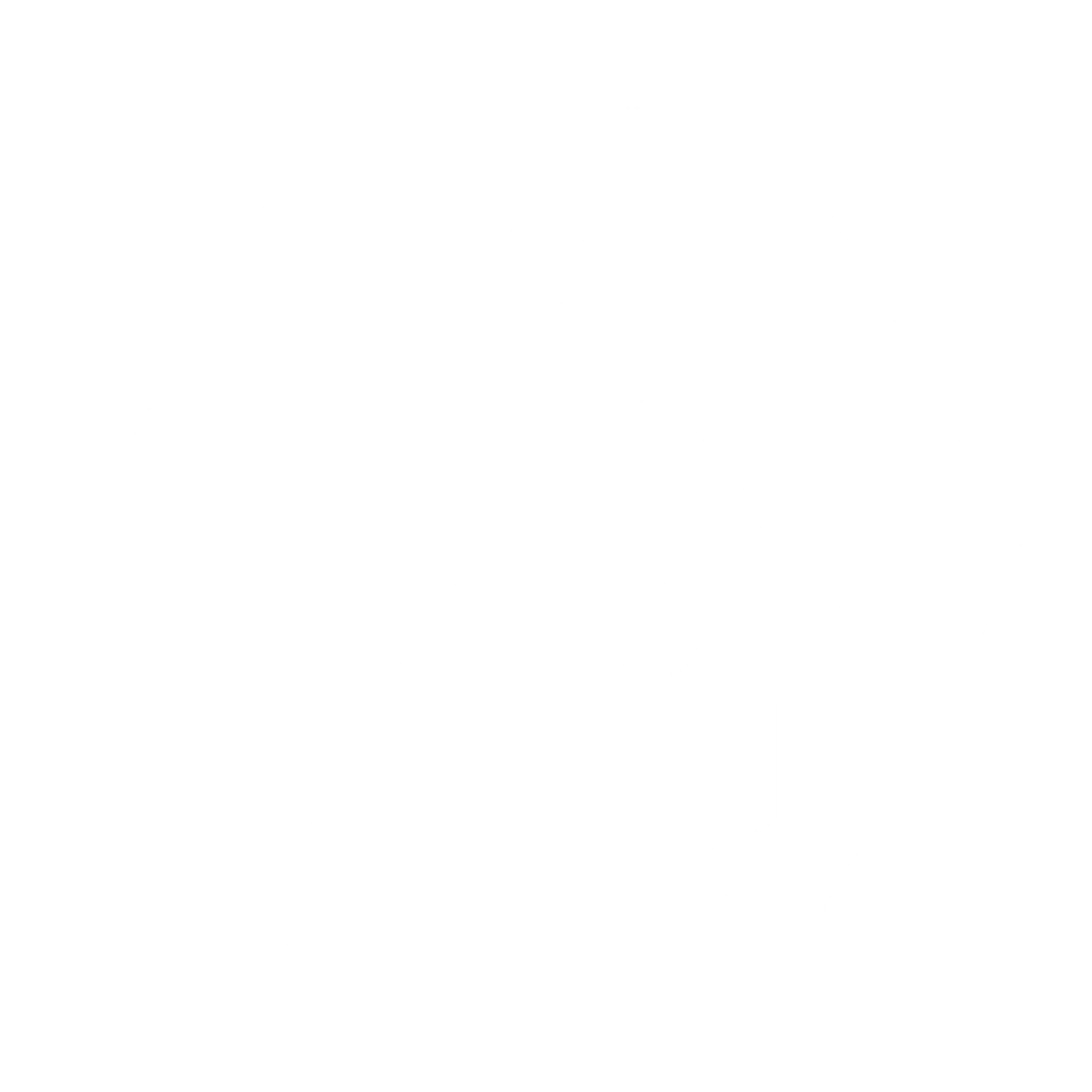 Negative Space Robot Logo #ffffff