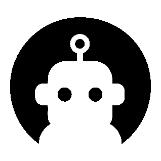 Robot Head Circle Logo