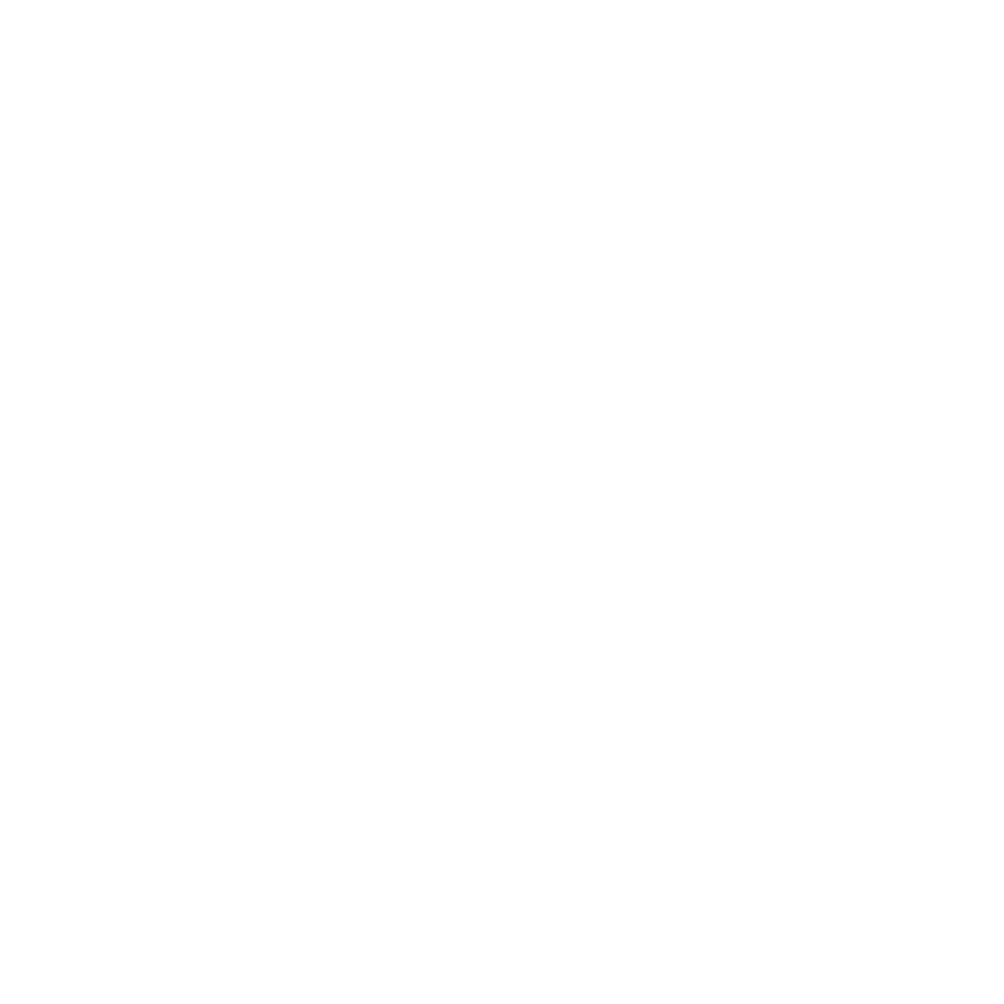 Robot Head Circle Logo #ffffff