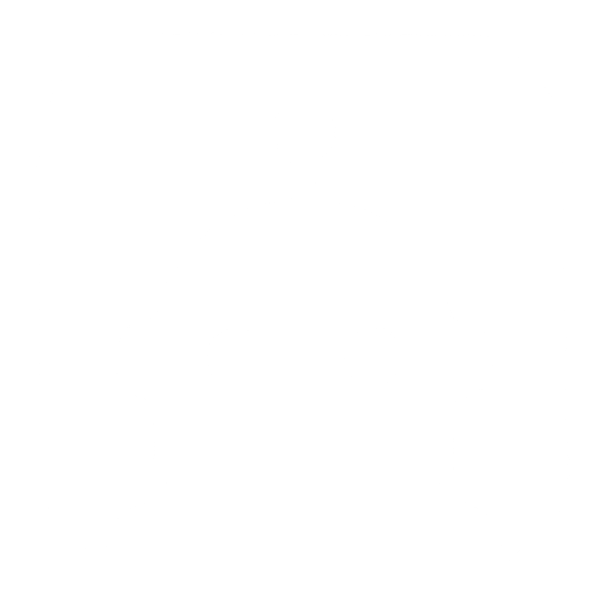 Negative Space Robot Logo #ffffff