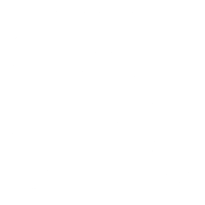 Negative Space Robot Logo #ffffff