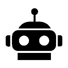 Bold Geometric Robot Head Logo