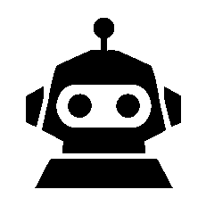 Bold Geometric Robot Logo
