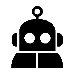 Bold Robot Head Logo