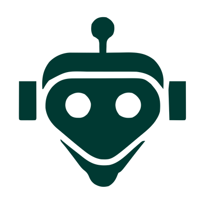 Bold Geometric Robot Head Logo #003932