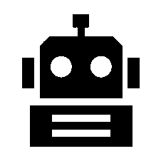 Bold Geometric Robot Logo