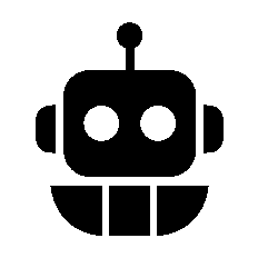 Bold Geometric Robot Logo