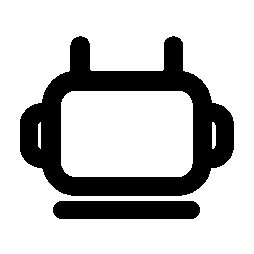 Monoline Robot Head Logo