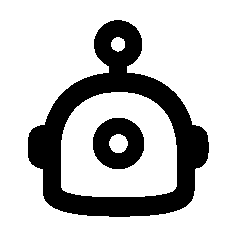 Monoline Robot Head Logo